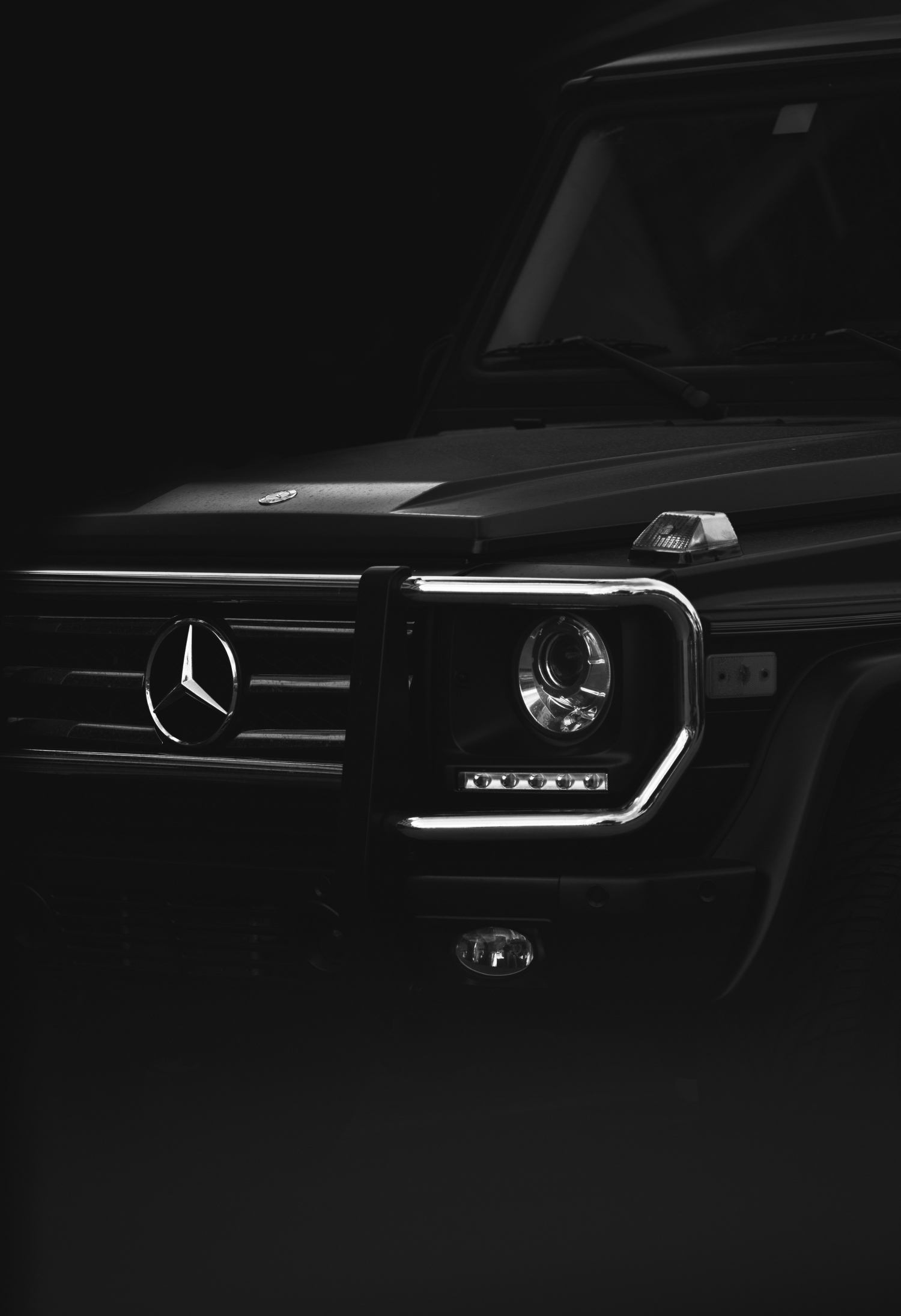 Matte finish paint protection film on Mercedes-Benz